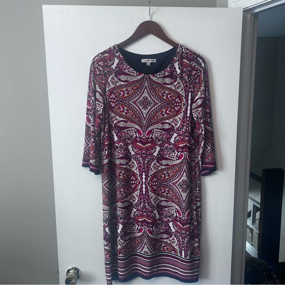 Sandra Darren Paisley Print Dress - Multicolor
